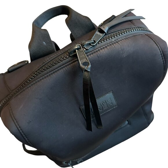 Dagne Dover Indi Black Diaper Bag Backpack Neoprene Changing Pad Pockets - Picture 12 of 14